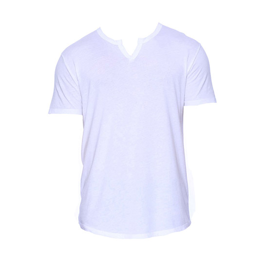 StarTee Men's CVC Slit V-Neck T-Shirt ST2422 