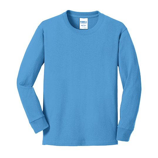 Port & Company Youth Long Sleeve Core Cotton Tee PC54YLS