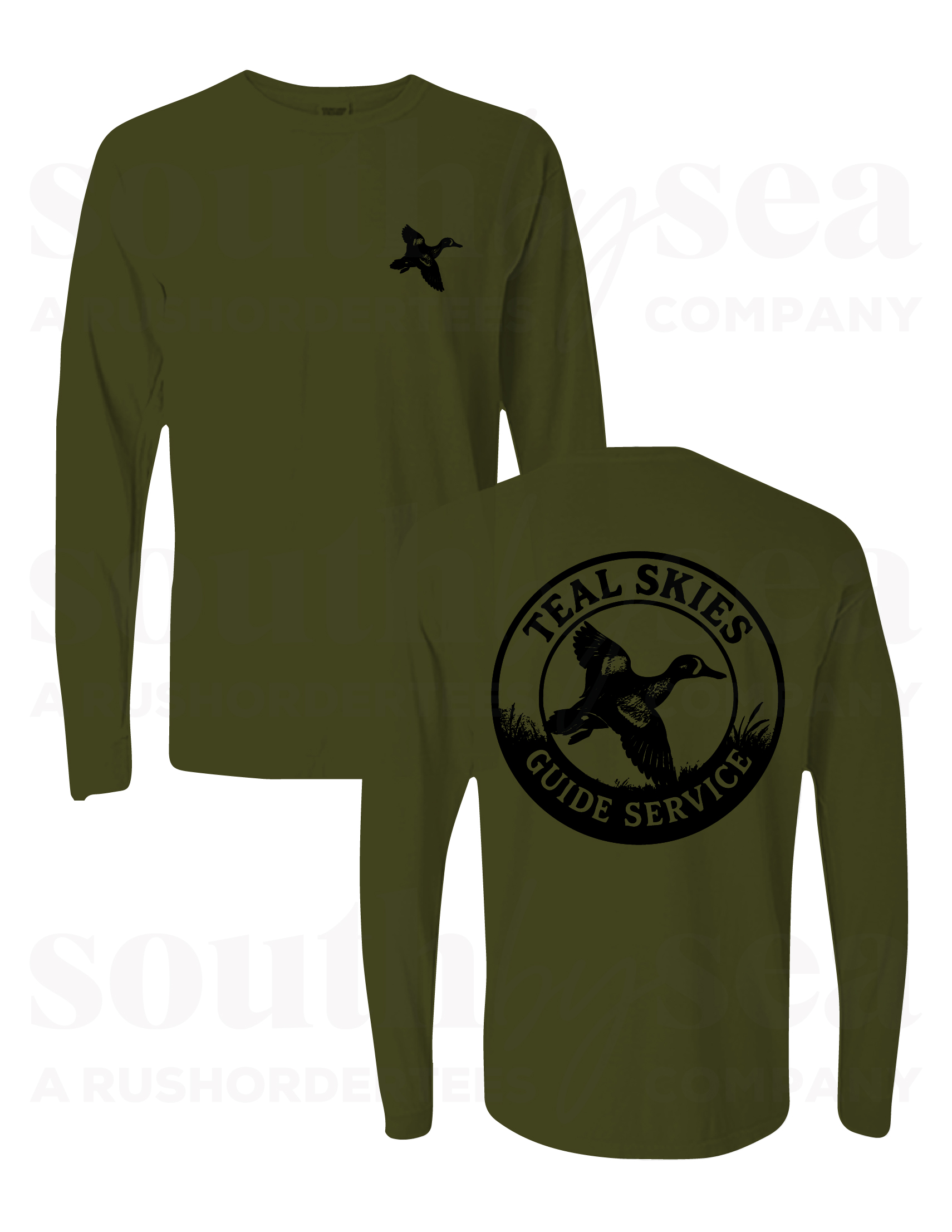 Military Green Performance Long Sleeve