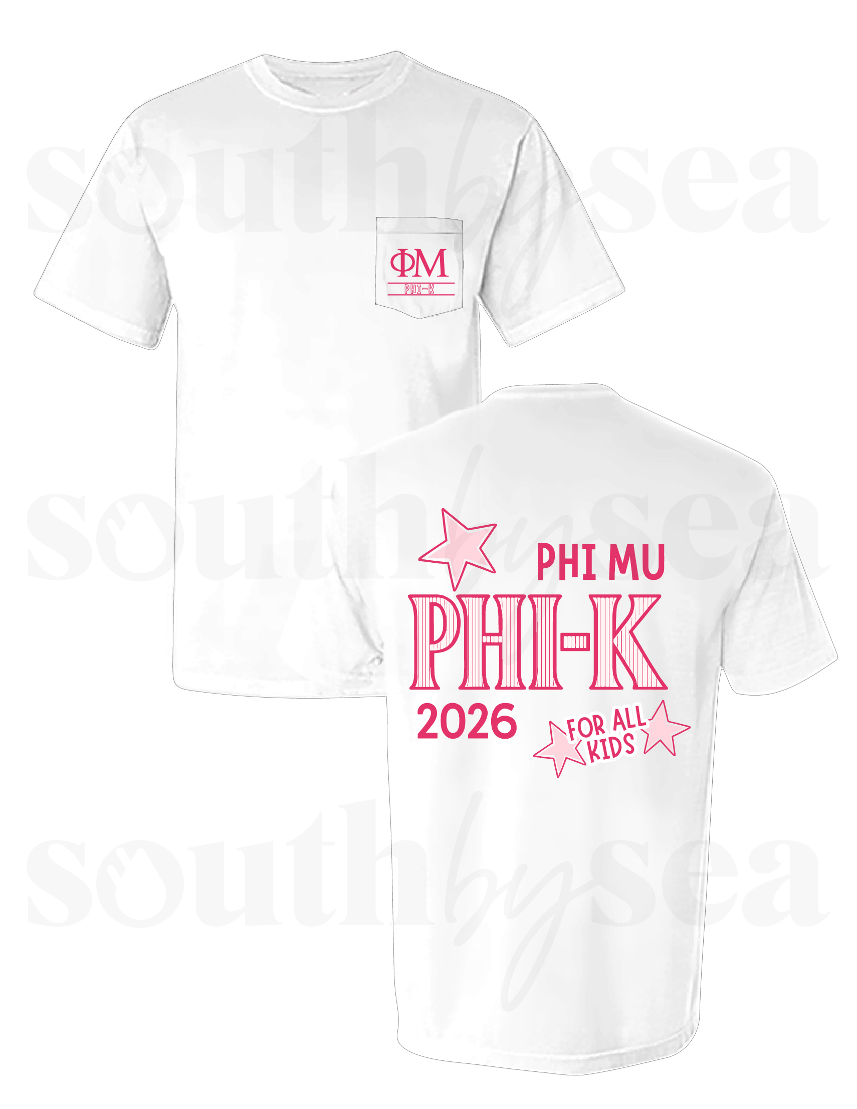 White Comfort Colors Pocket 