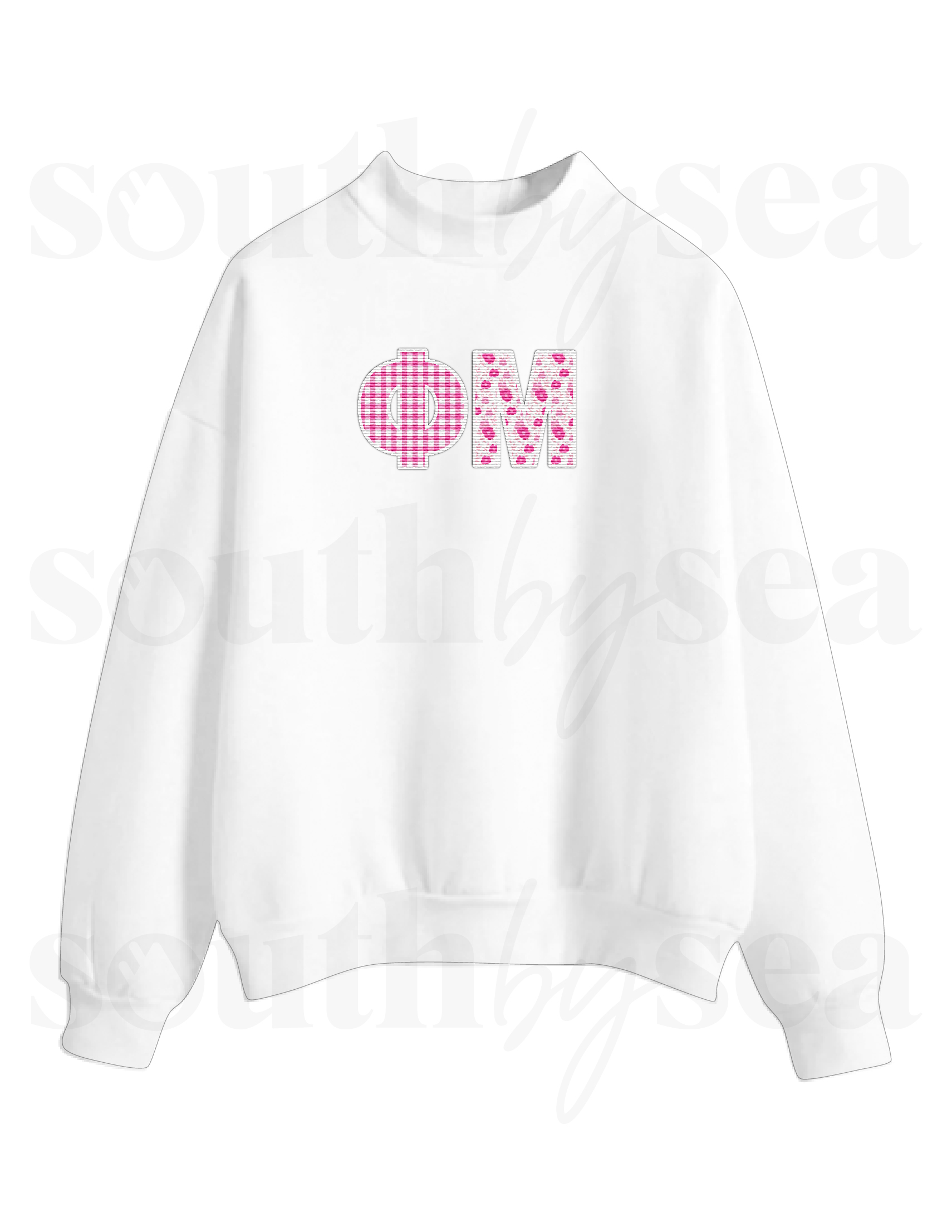 Phi Mu Fleece Mockneck