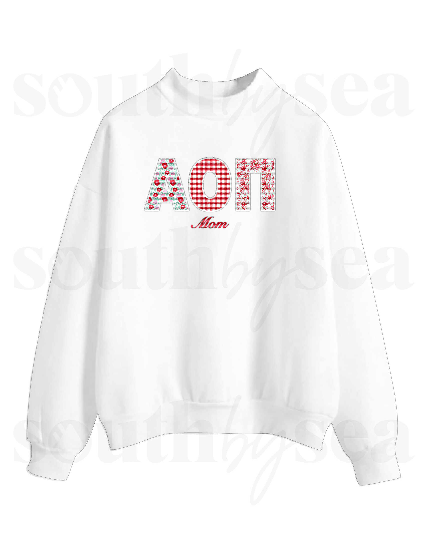 Alpha Omicron Pi Mom Fleece Mockneck
