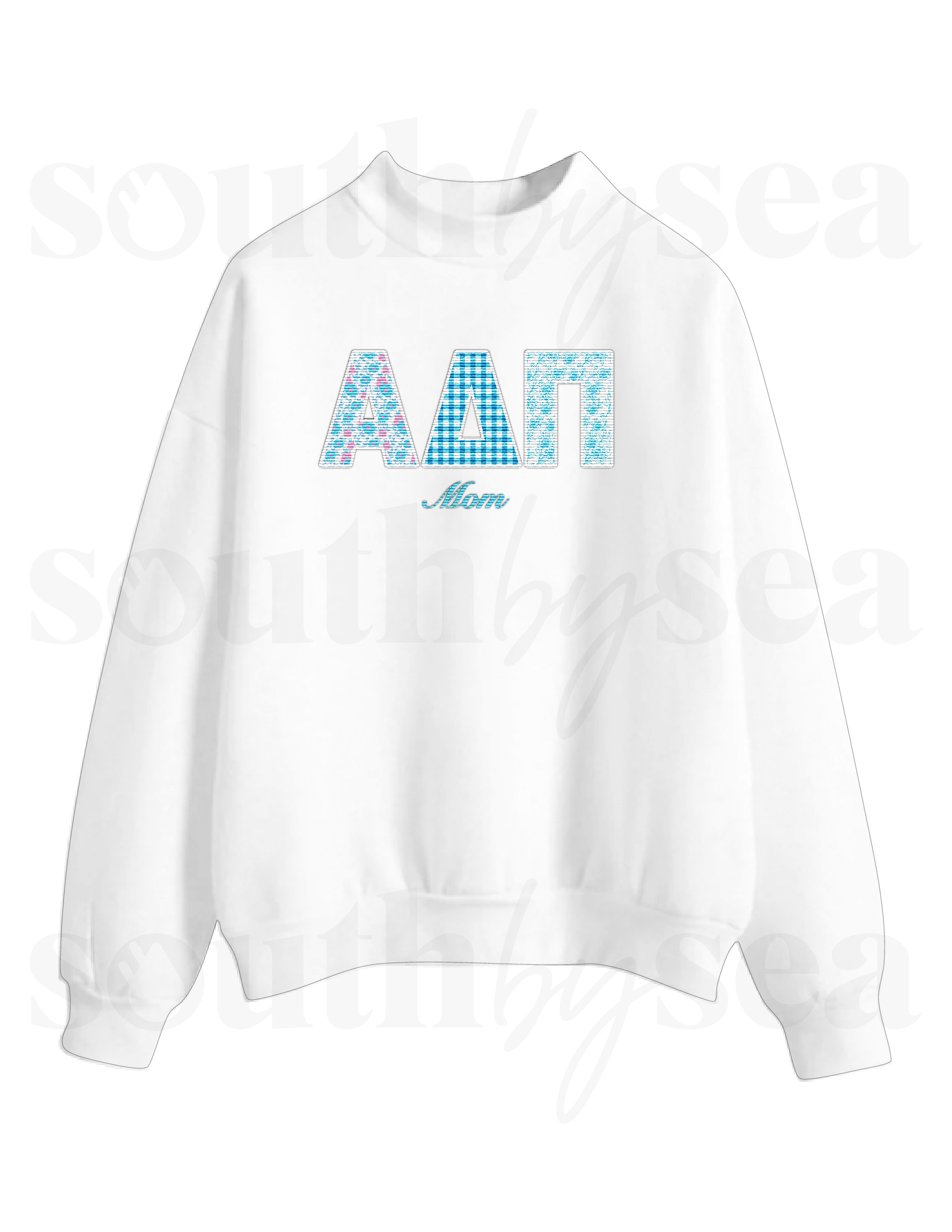 Alpha Delta Pi Mom Fleece Mockneck
