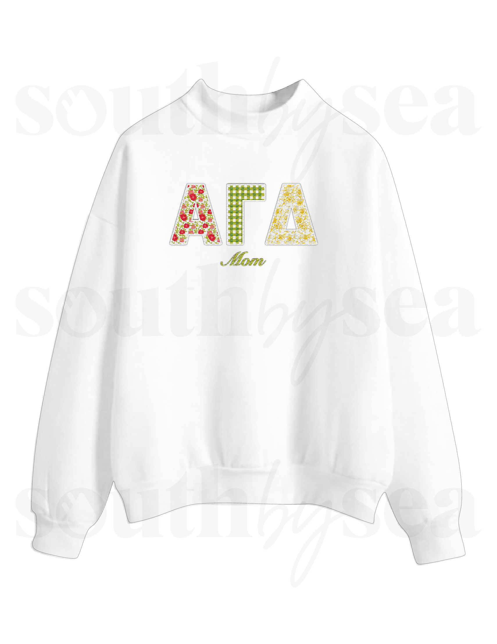 Alpha Gamma Delta Mom Fleece Mockneck