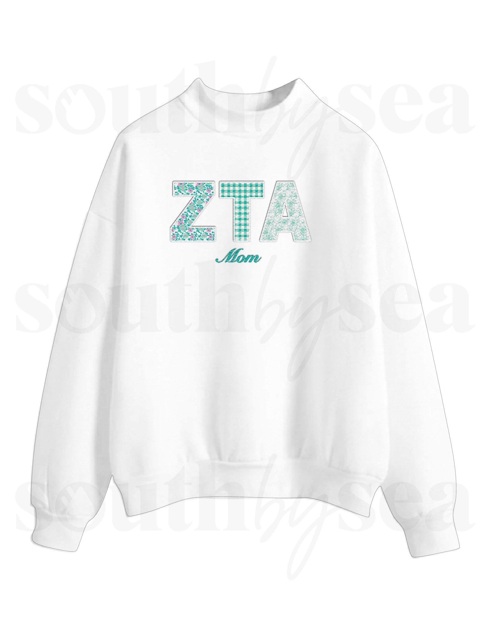 Zeta Tau Alpha Mom Fleece Mockneck