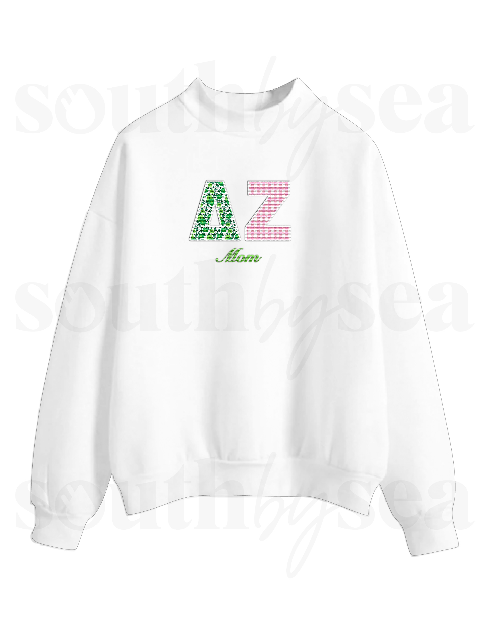 Delta Zeta Mom Fleece Mockneck
