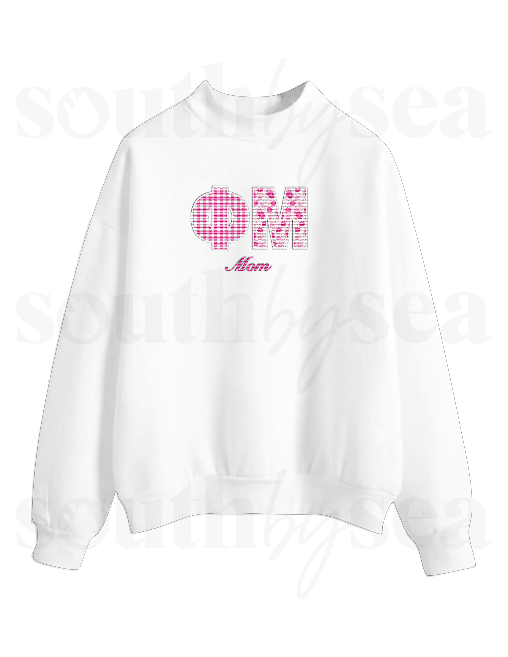 Phi Mu Mom Fleece Mockneck