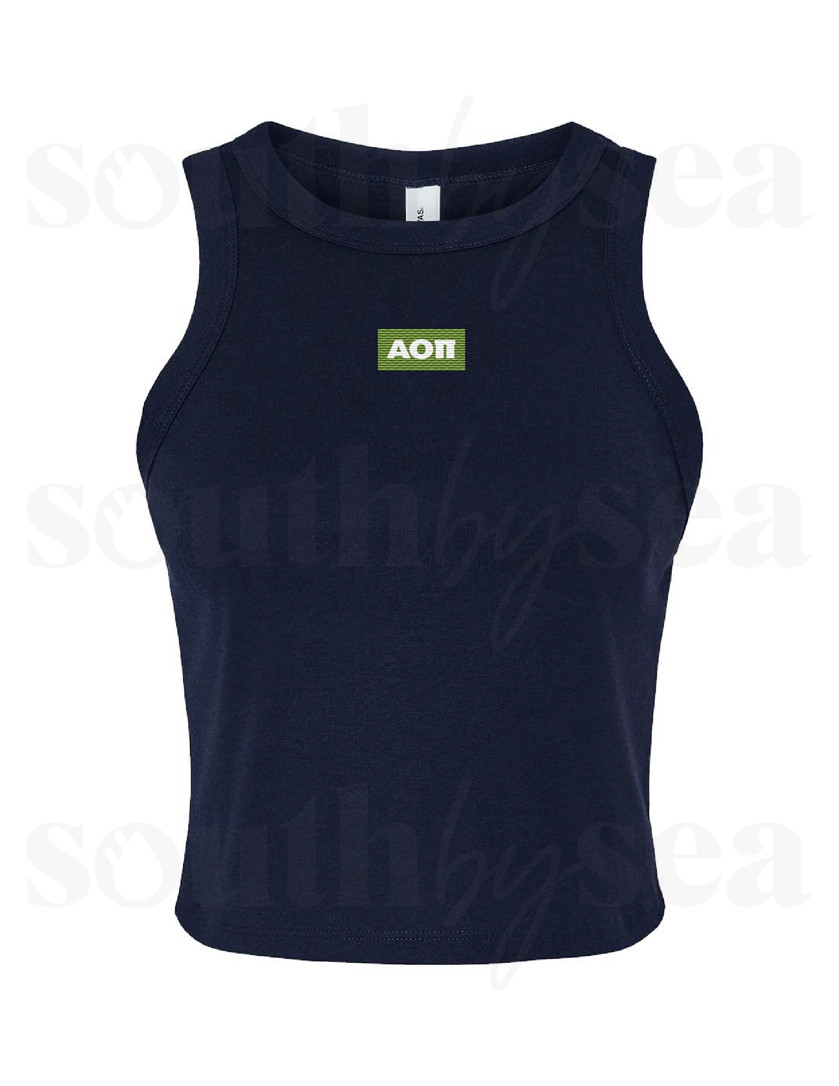 Navy Tank w Woven Patch