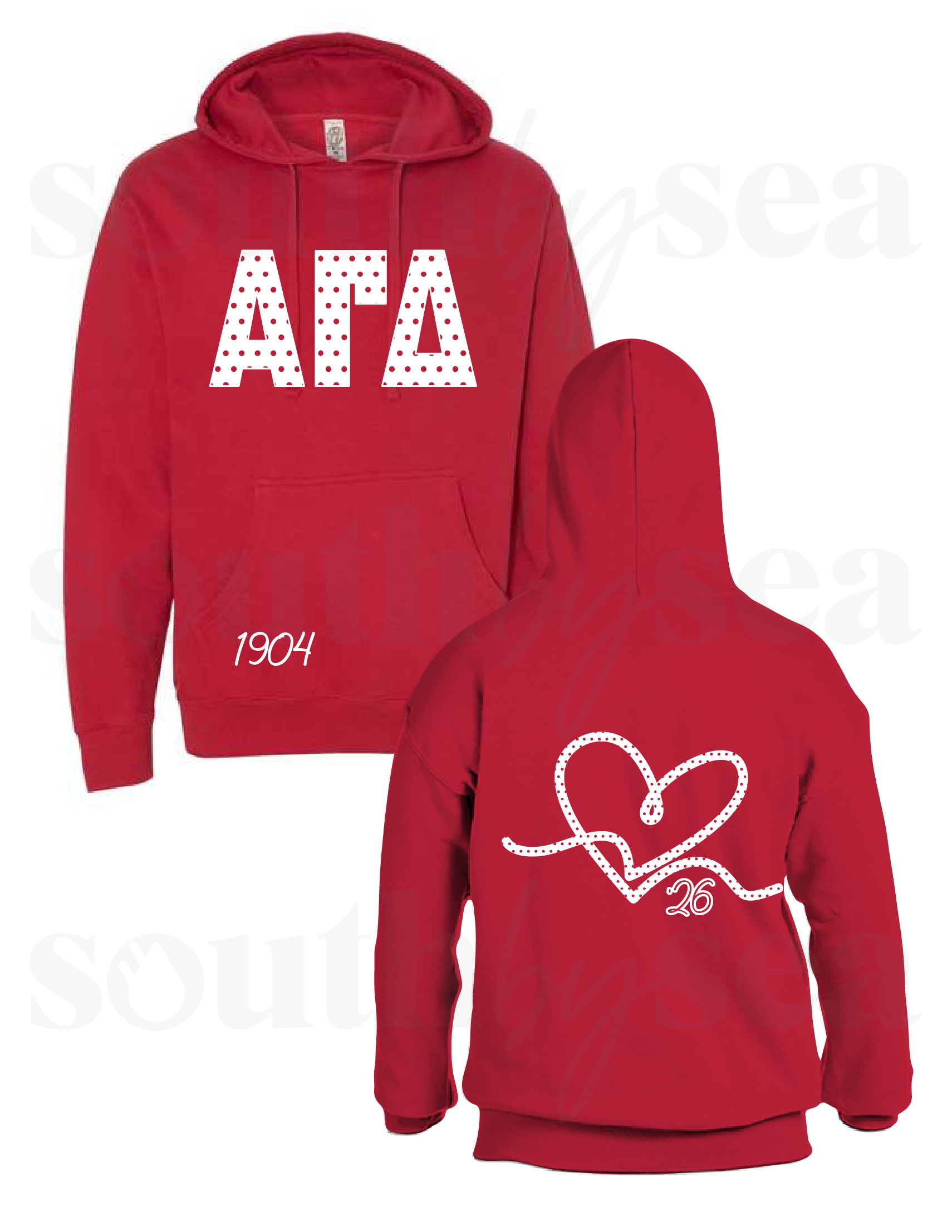 Red Hooded Sweatshirt