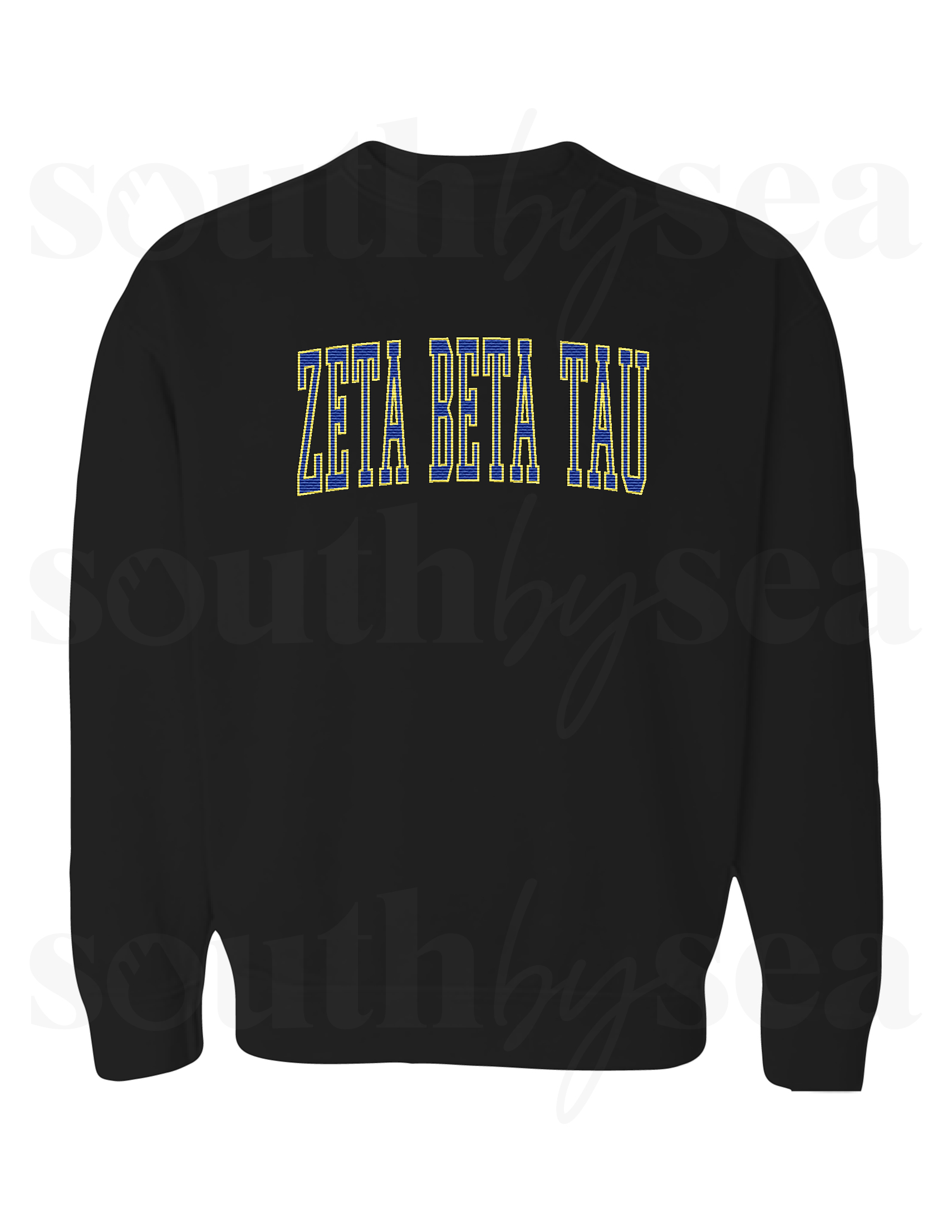 Embroidered Black Hanes Crewneck Sweatshirt 