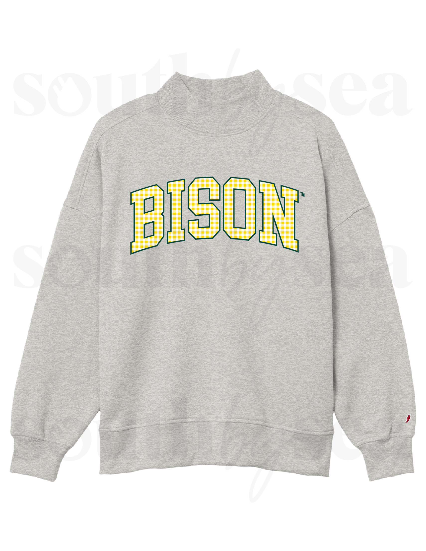 Grey Mockneck Sweatshirt