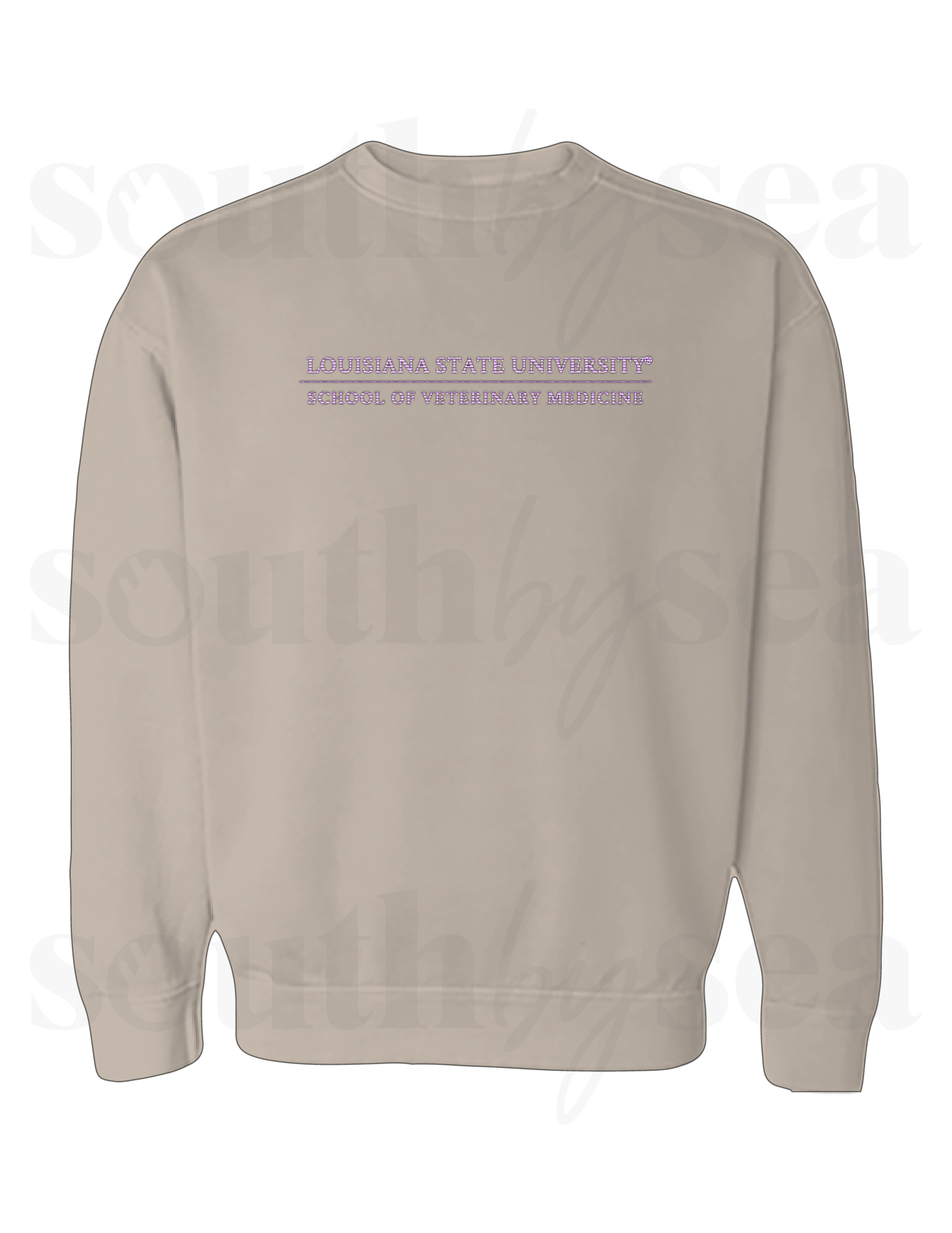 Embroidered Sand Crewneck Sweatshirt