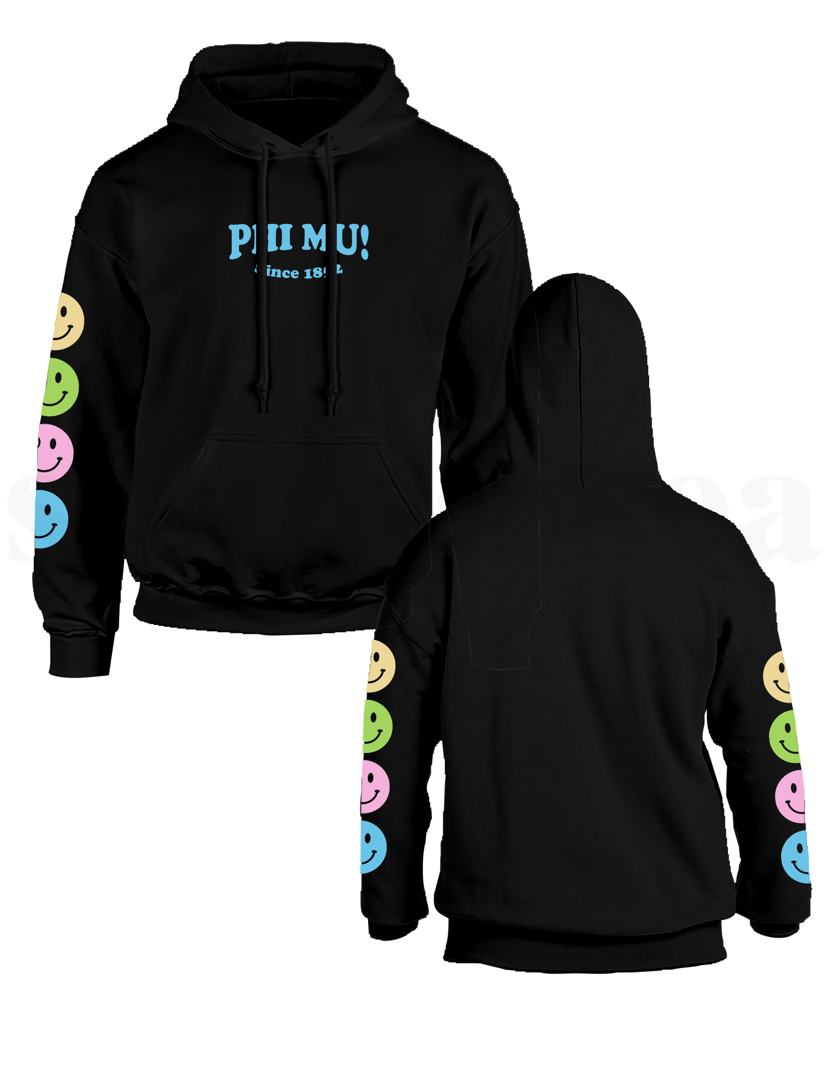 BLACK GILDAN HEAVY BLEND HOODED SWEATSHIRT