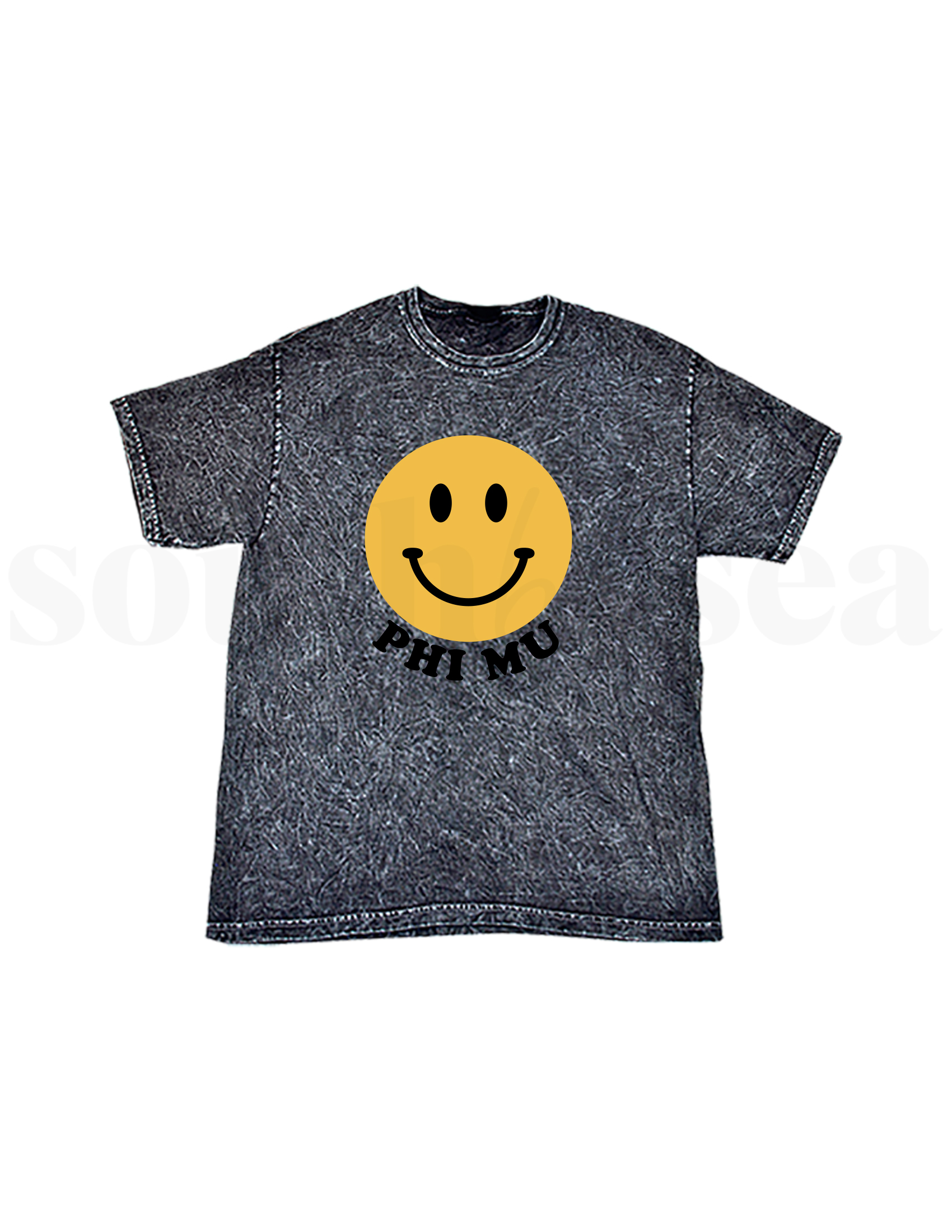 MINERAL BLACK COLORTONE VINTAGE MINERAL WASH T SHIRT