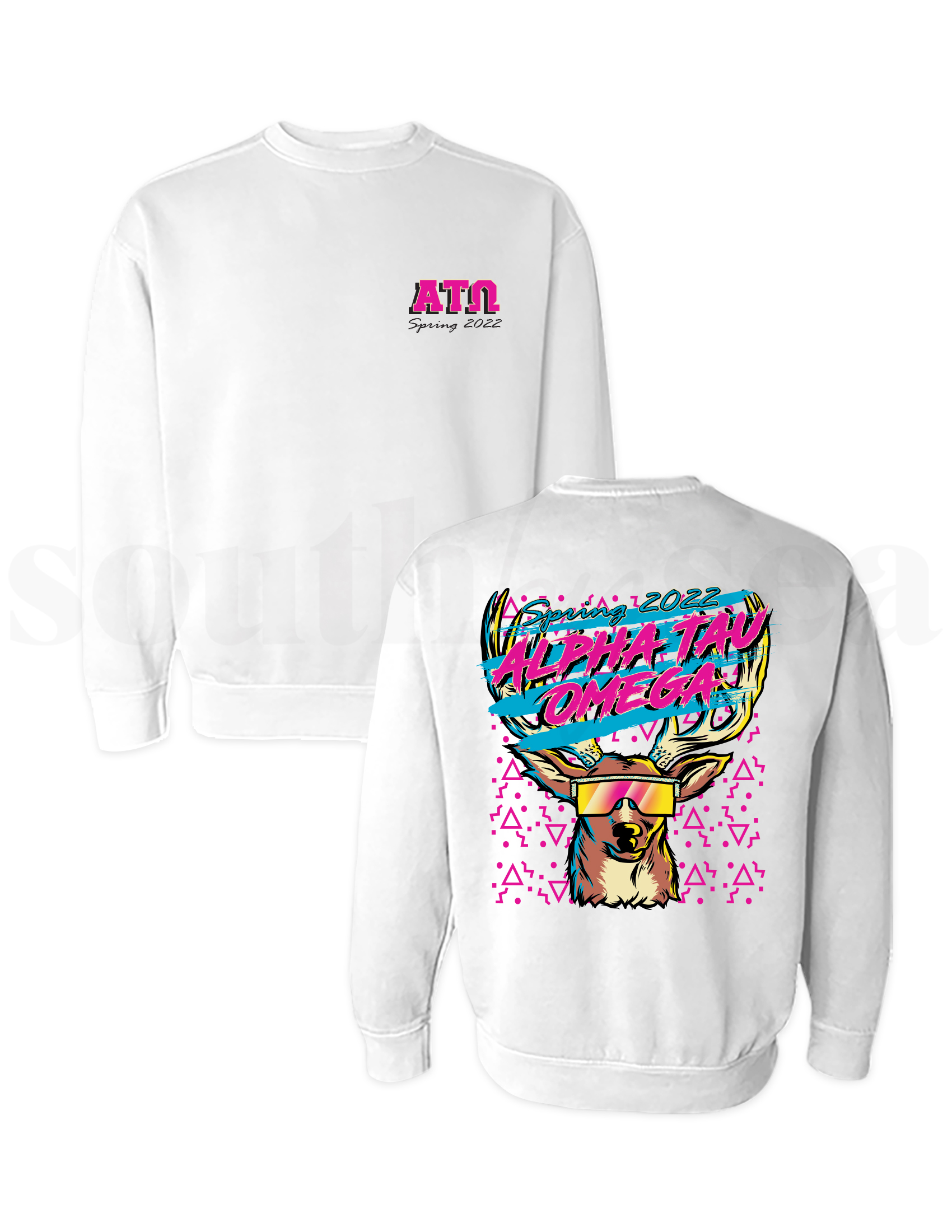 White Comfort Colors Crewneck Sweatshirt