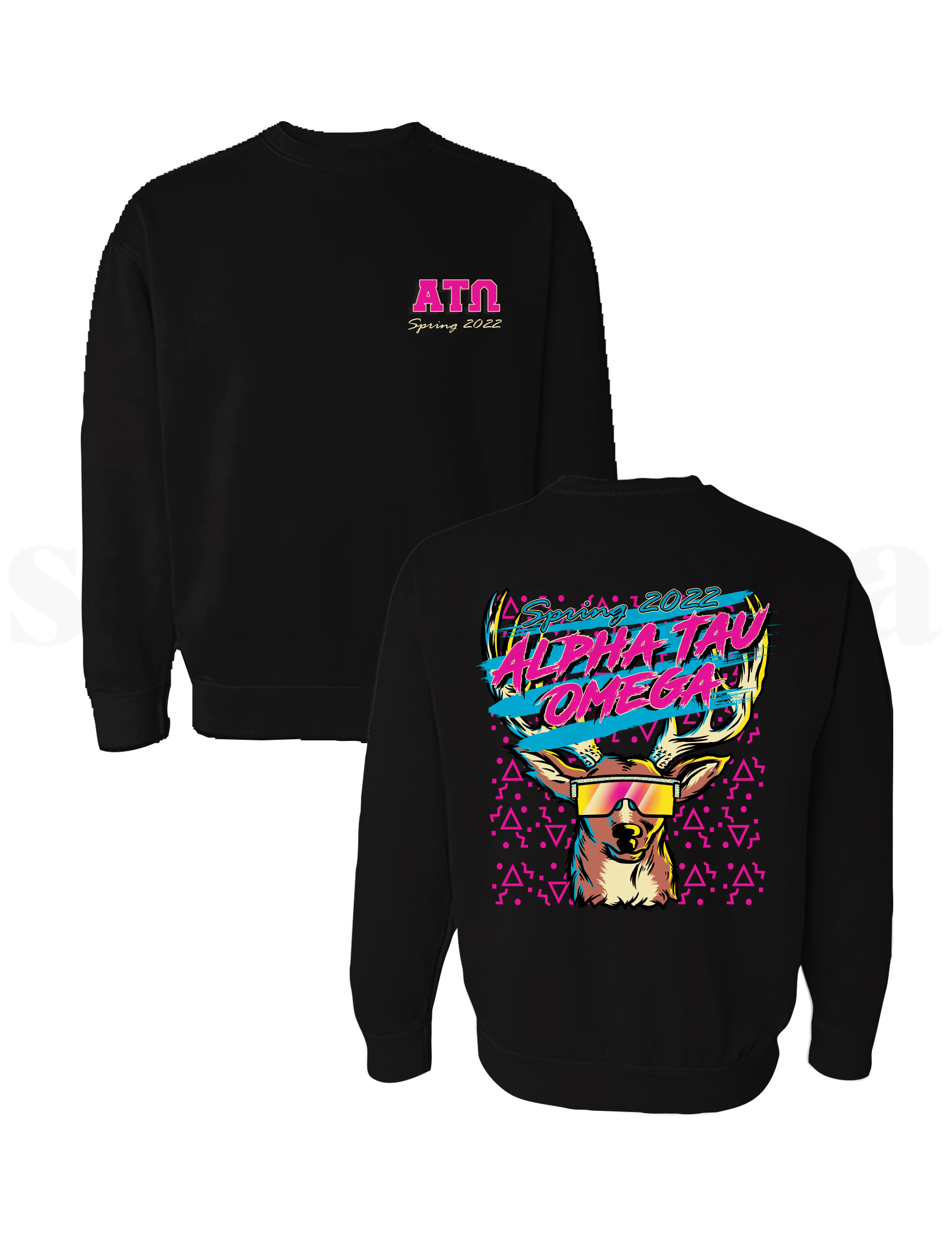 Black Gildan Crewneck Sweatshirt