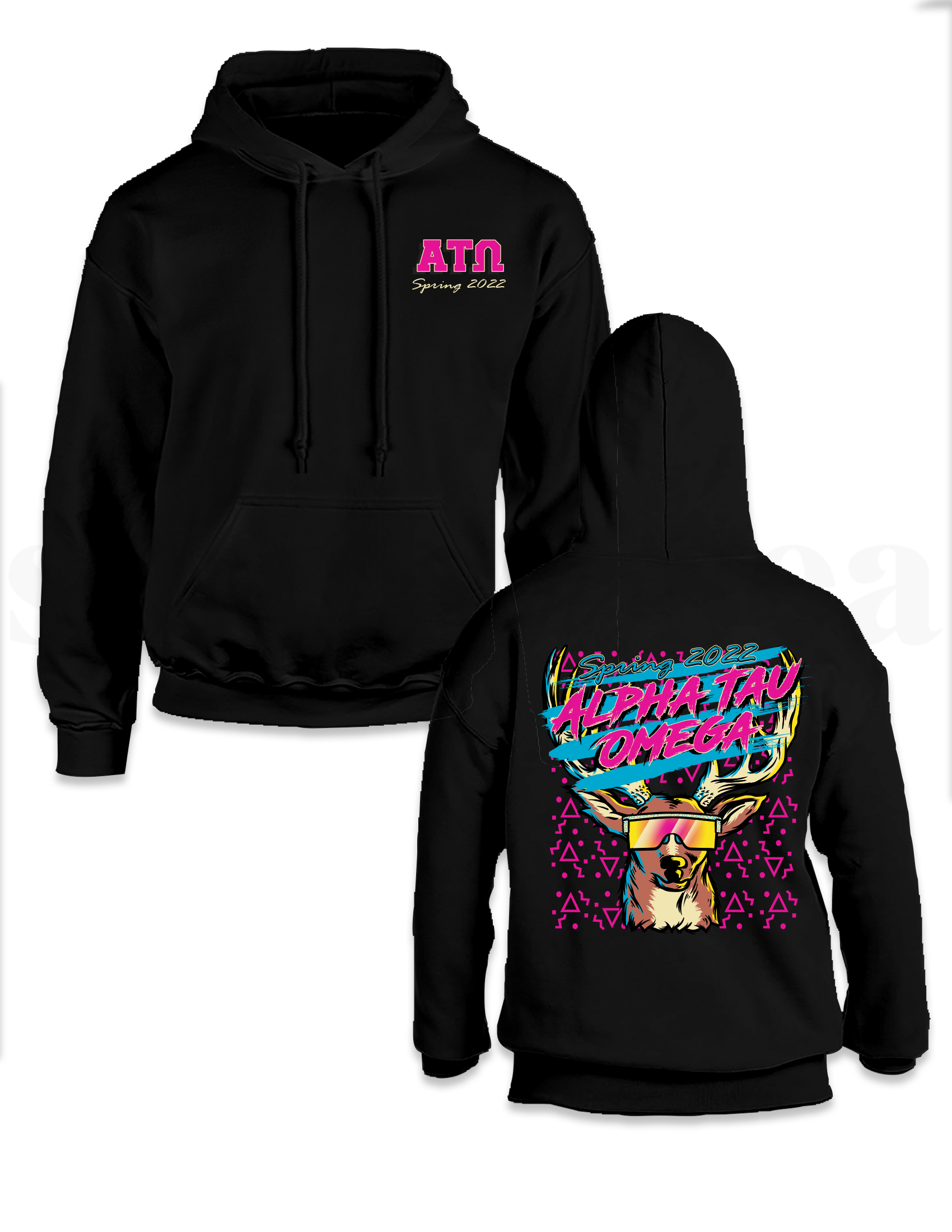 Black Gildan Hooded Sweatshirt