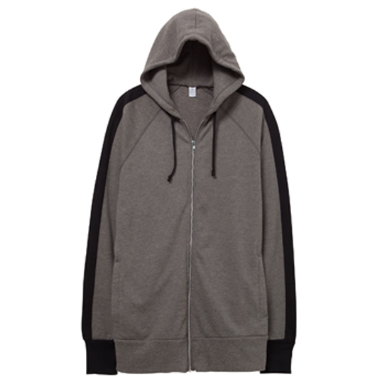 Alternative Apparel Franchise Stripe Vintage French Terry Zip Hoodie 05081BT