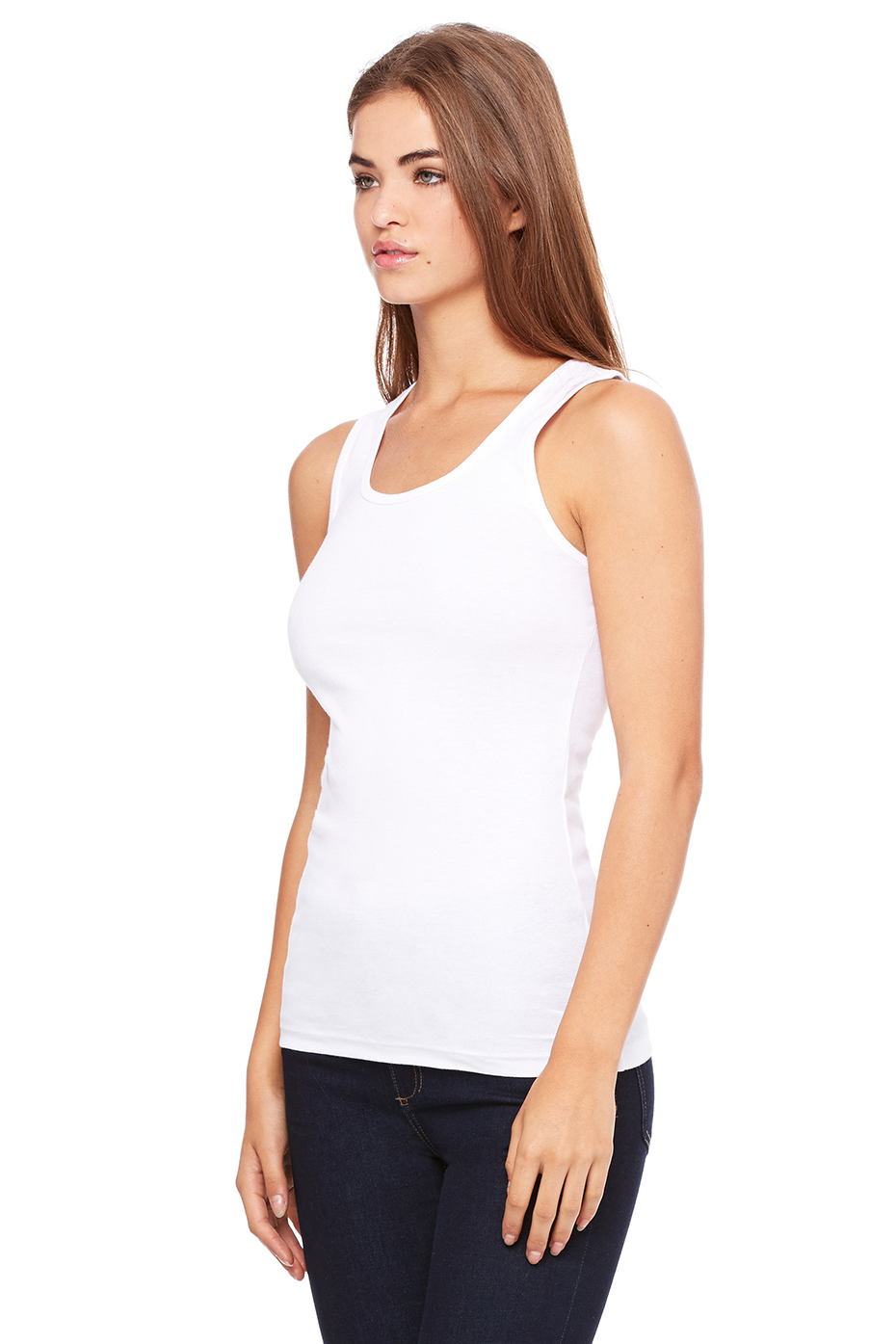 Bella + Canvas Women's Baby Rib Tank 1080 - Model Image