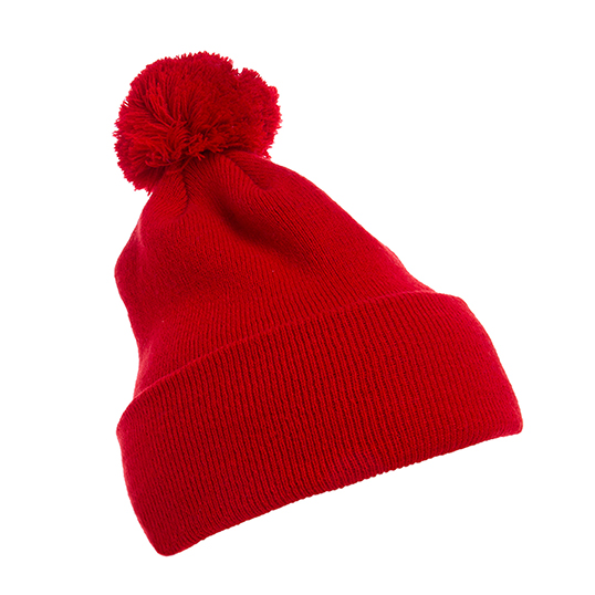 Yupoong Cuffed Knit Beanie with Pom Pom Hat 1501P