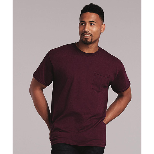 Gildan Cotton Pocket T-Shirt 2300 - Model Image