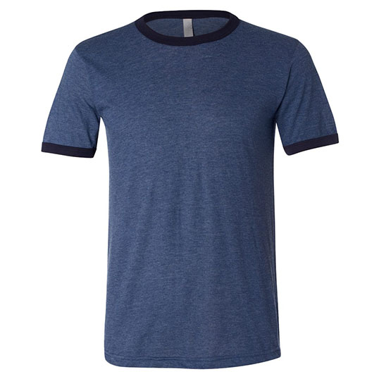Bella+Canvas Men's Jersey Short Sleeve Ringer Tee 3055 Bella+Canvas Men's Jersey Short Sleeve Ringer Tee 3055