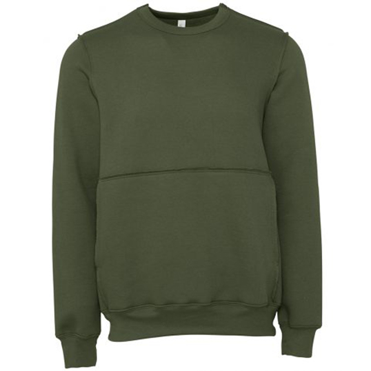 Bella + Canvas Unisex Raw Seam Crew Pullover 3743