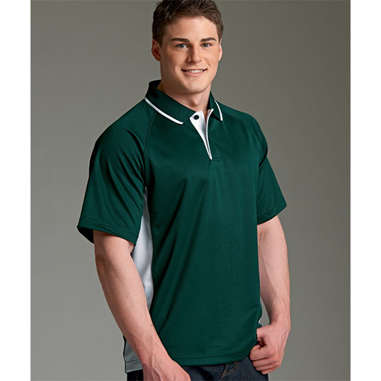 Charles River Men's Color Blocked Wicking Polo 3810 - Model Image