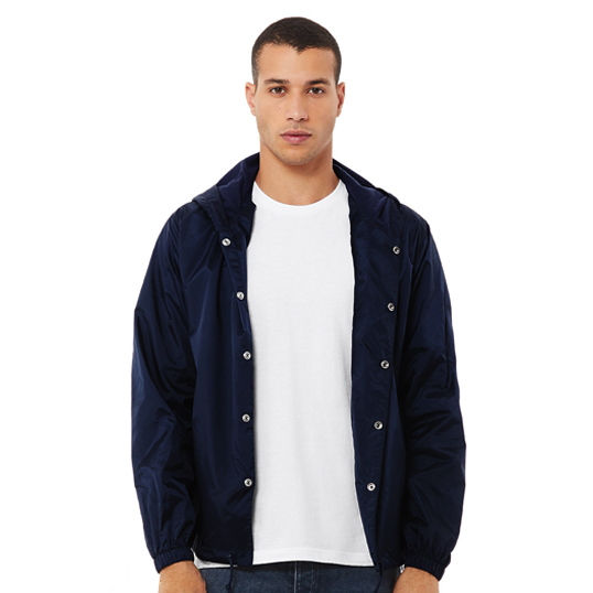 Bella Canvas Hooded Coach's Jacket 3955