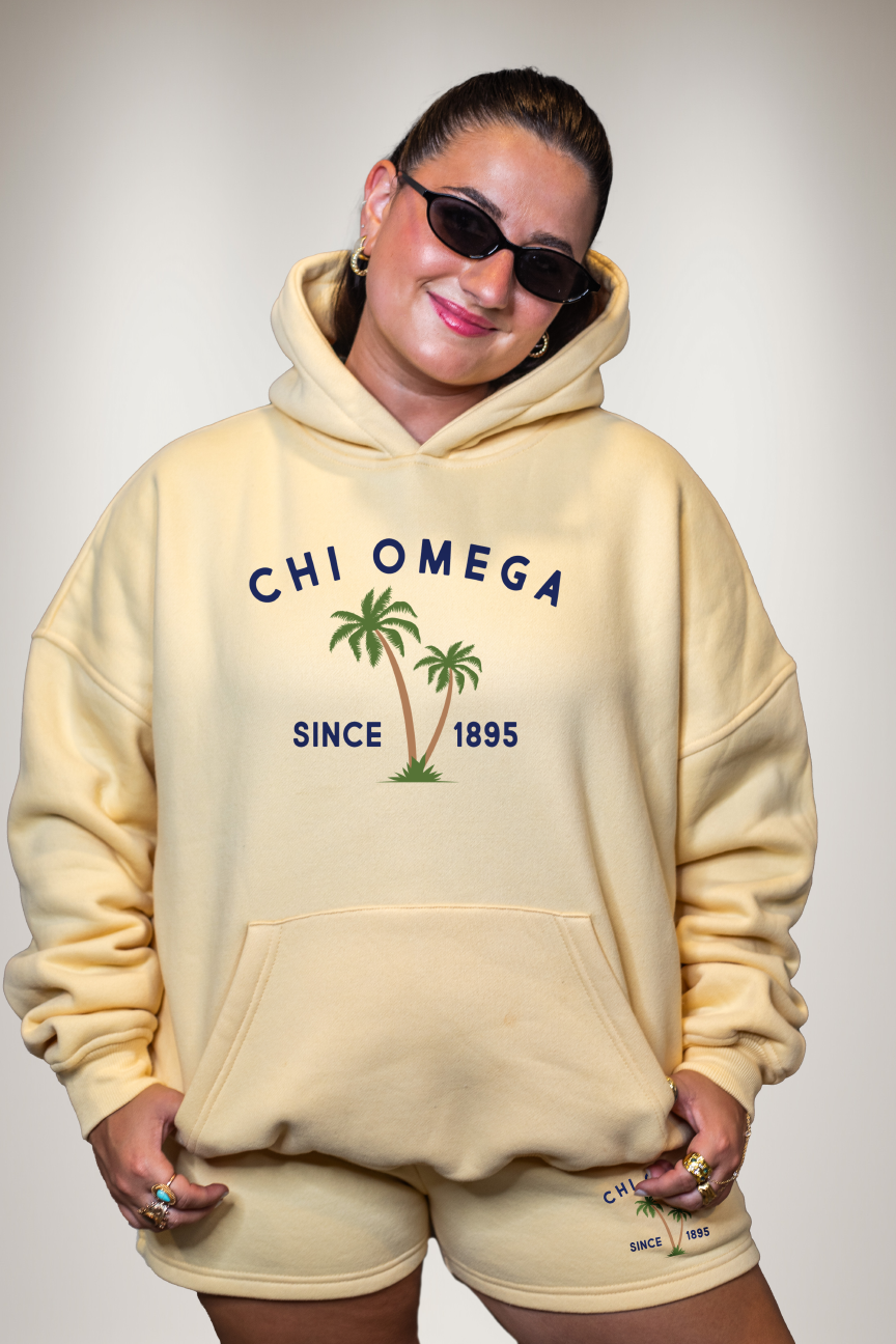 Signature Fleece Hoodie + Shorts Sweatset SBS200 SBS500 - Model Image
