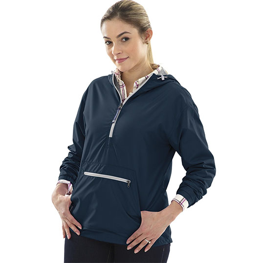 Charles River Women's Chatham Anorak Solid 5809 - Model Image