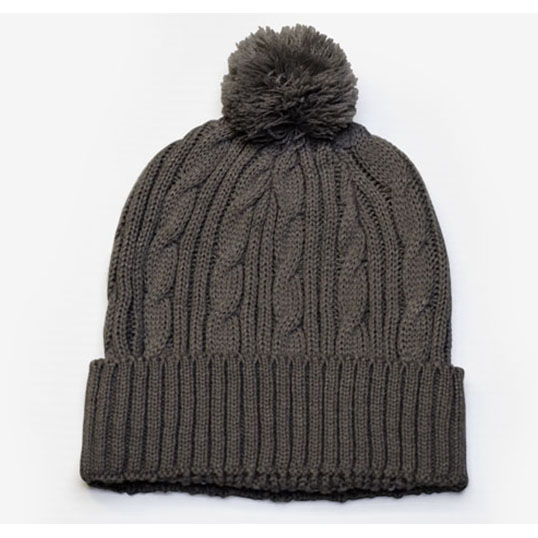 Pacific Cable Knit Pom-Pom Beanie 643K