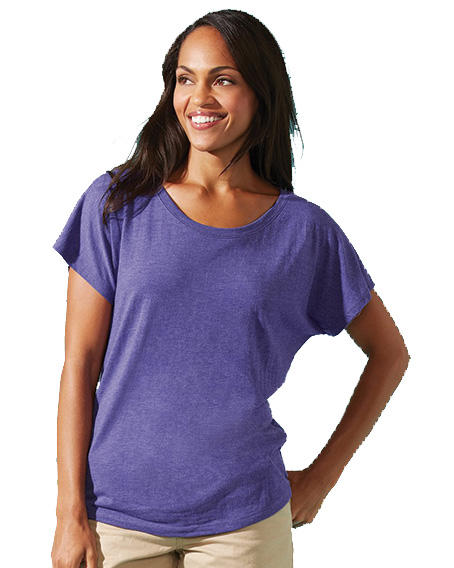 Next Level Ladies Triblend Dolman 6760 - Model Image