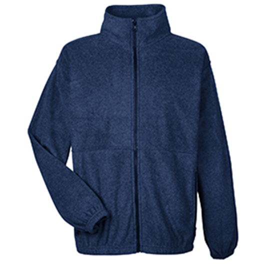 UltraClub Men's Iceberg Fleece Full-Zip Jacket 8485 - Model Image