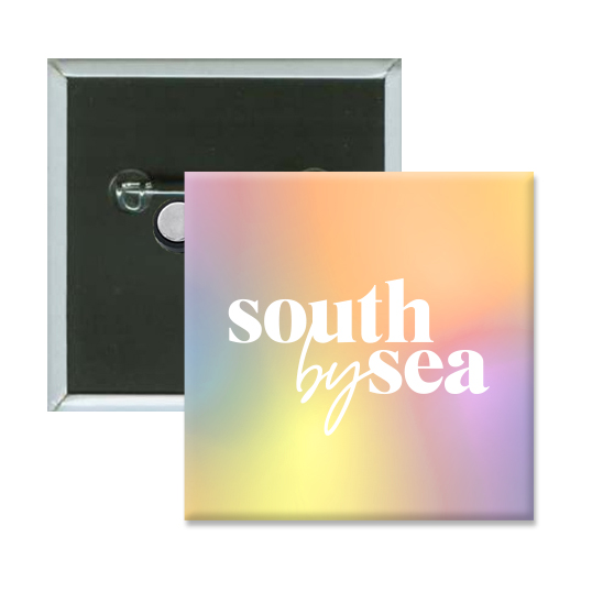 Square Pin-Back Button