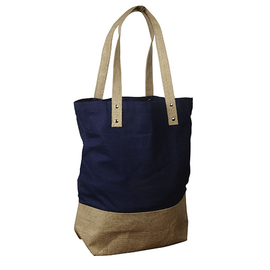 J0209 Cotton Tote bag with Jute Trim and handles J0209 Cotton Tote bag with Jute Trim and handles