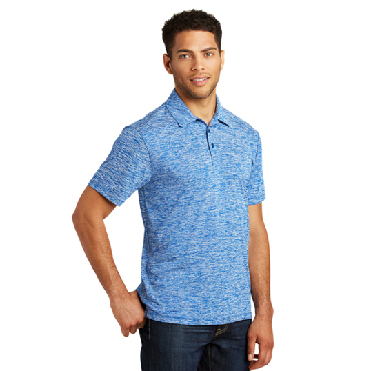 Sport Tek Posicharge Electric Heather Polo ST590 - Model Image