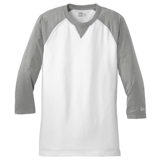 New Era Sueded Cotton 3/4-Sleeve Baseball Raglan Tee NEA121