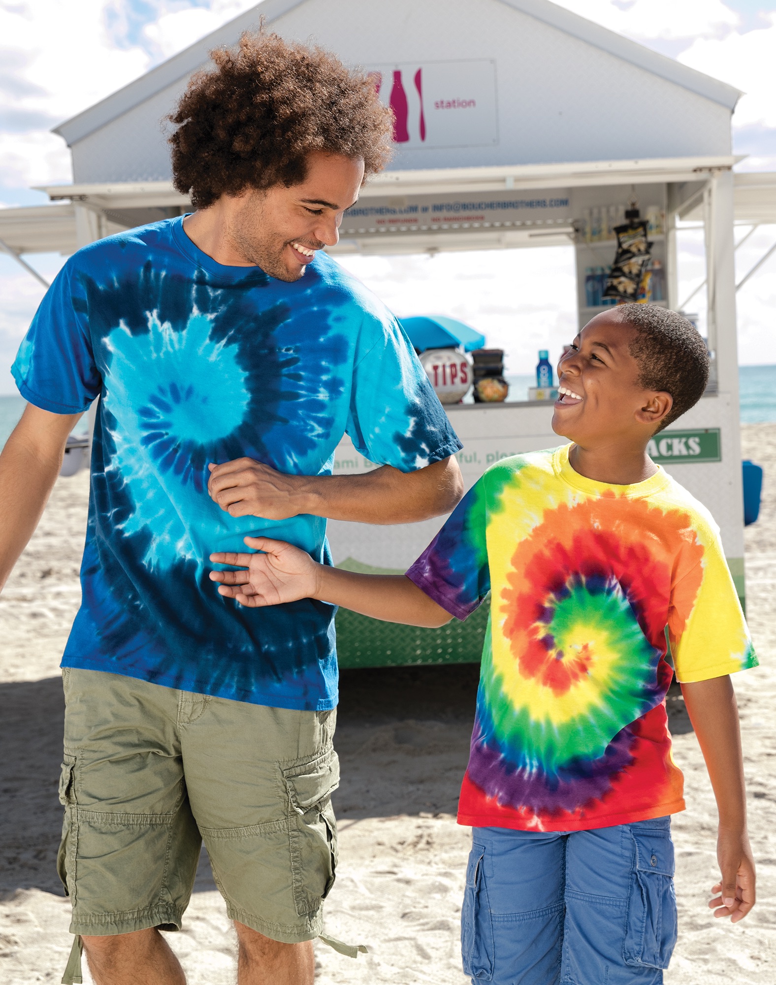 Port & Company Youth Tie-Dye Tee PC147Y - Model Image