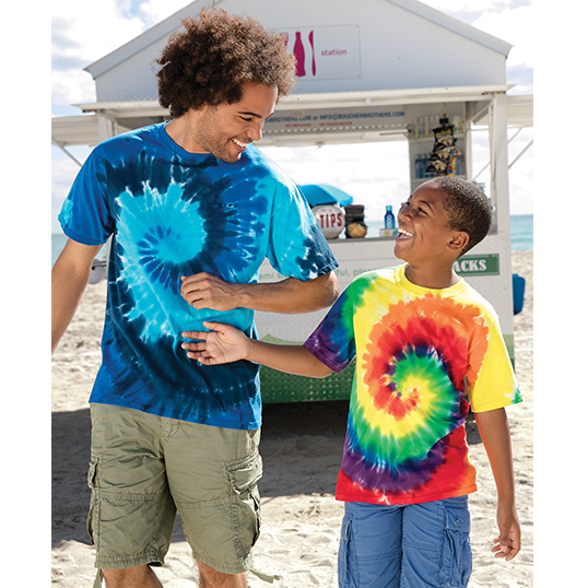 Port & Company Tie Dye Tee PC147 - Model Image