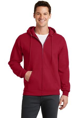 Port & Company Core Fleece Full Zip Hooded Sweatshirt PC78ZH - Model Image