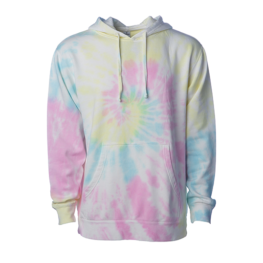 Independent Trading Co. Unisex Midweight Tie Dyed Hooded Pullover PRM4500TD