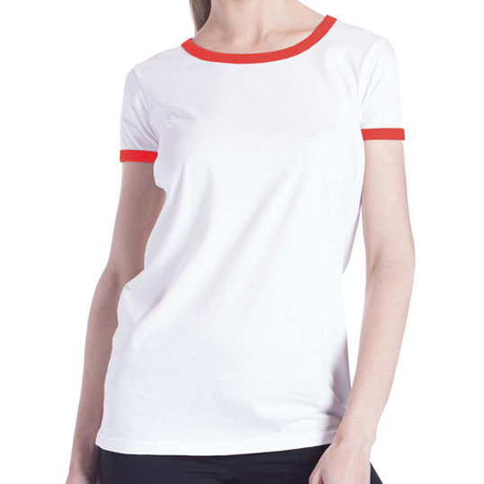 US Blanks Ladies' Classic Ringer T-Shirt US609