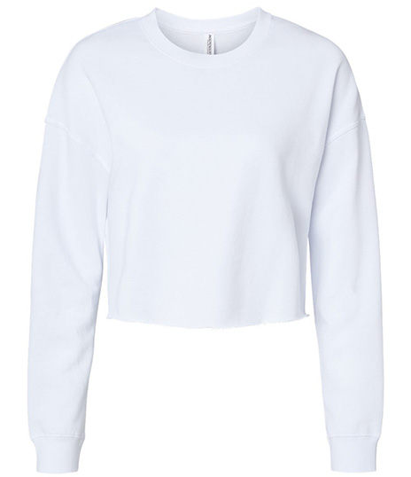 Independent Trading Co. Women's Lightweight Crop Crewneck Sweatshirt - AFX24CRP