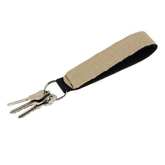N0635-BUR Numo Burlap-Neoprene Wrist Strap Key Holder