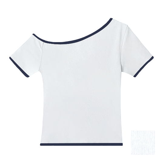 Signature Off-the-Shoulder Tee Colorblock SBS301