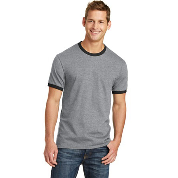 Port and Company Core Cotton Ringer Tee PC54R - Model Image