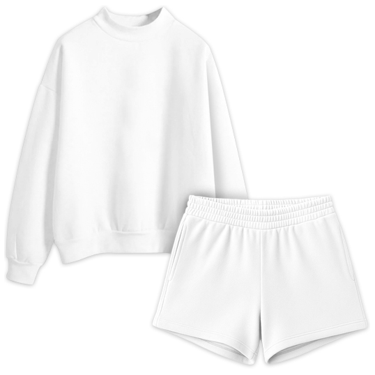 Signature Fleece Mockneck + Shorts Sweatset SBS100 SBS500