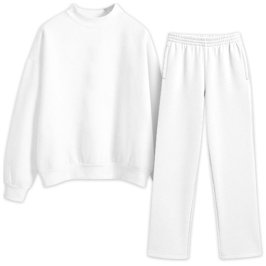 Signature Fleece Mockneck + Open Bottom Sweatpants Sweatset SBS100 SBS600