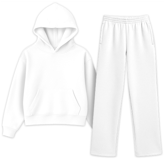 Signature Fleece Hoodie + Open Bottom Sweatpants Sweatset SBS200 SBS600
